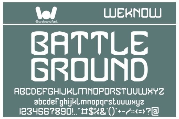 Battle Ground: A Gothic Display Font with Quiet Confidence
