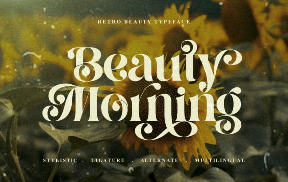 Beauty Morning: A Sophisticated Display Font for Creators