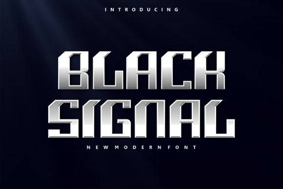 Black Signal: A Futuristic Display Font for Bold Editorial Design