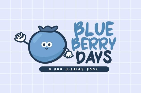 Blueberry Days: A Playful Display Font for Digital Brands
