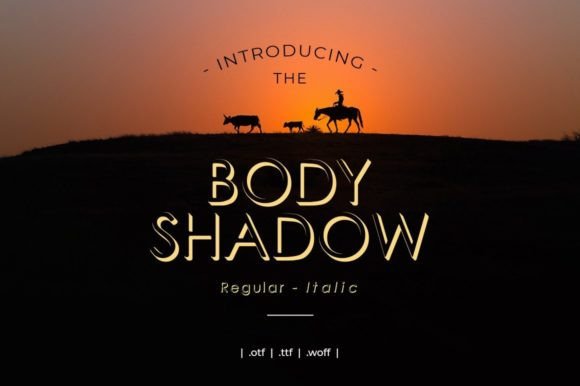 Bodyshadow: A Display Font for Unique Digital Branding