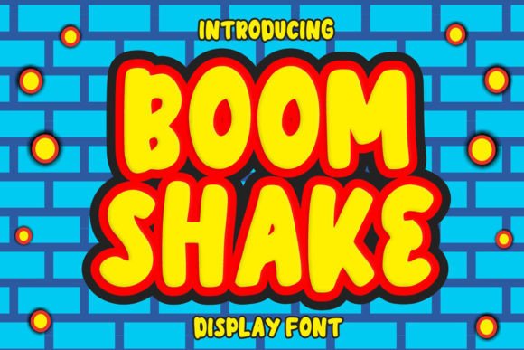 Boom Shake: A Playful Display Font for Handmade Magic