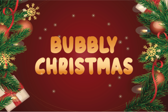 Bubbly Christmas: A Playful Display Font for Brand Builders
