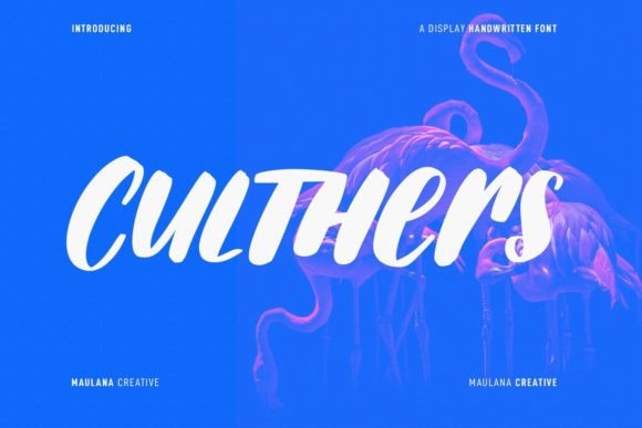 Culthers: A Handwritten Font for the Editorial Designer