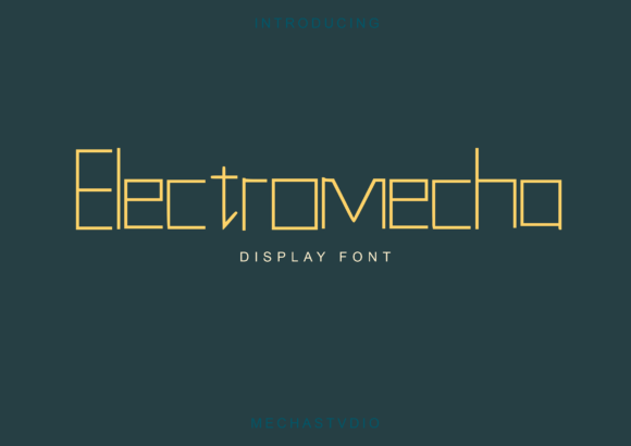 Electromecha: A Modern Display Font for Editorial Projects