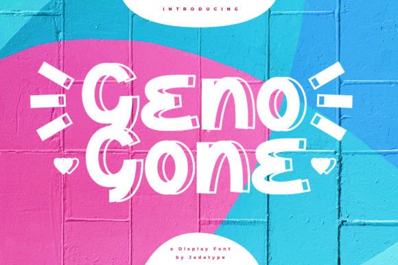 Geno Gone: A Playful Display Typeface for Web Designers