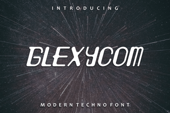 Glexycom: A Display Font That Feels Like a Creative Spark