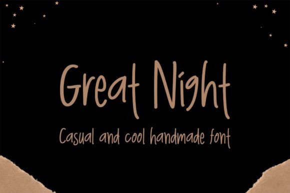 Great Night: A Friendly Display Font for Editorial Design