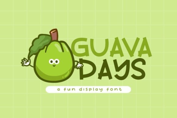Guava Days: A Playful Display Font for Handmade Creators