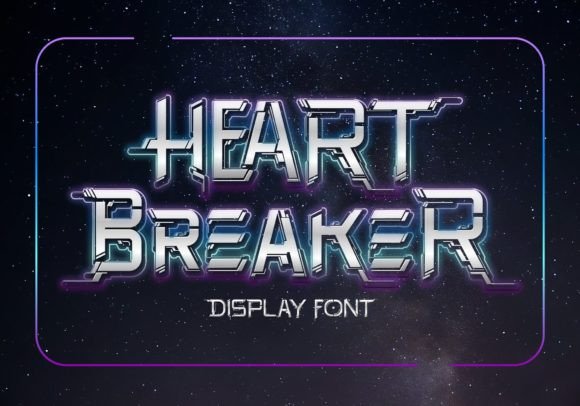 Heart Breaker: A Sci-Fi Display Font That Commands Attention Online