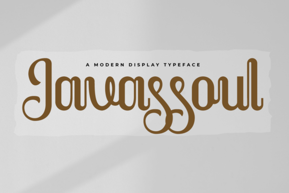 Javassoul: A Display Font That Breathes Quiet Confidence