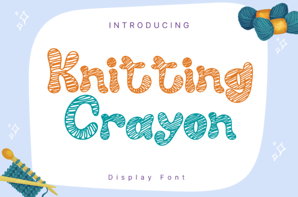 Knitting Crayon: A Whimsical Handwritten Font for Web Design