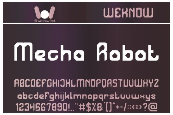 Mecha Robot: A Display Font That Commands Attention