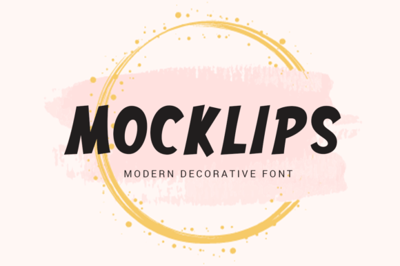 Mocklips: A Bold, Playful Display Font for Real Branding Work