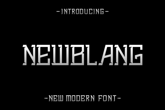 Newblang: A Whimsical Display Font for Modern Marketers