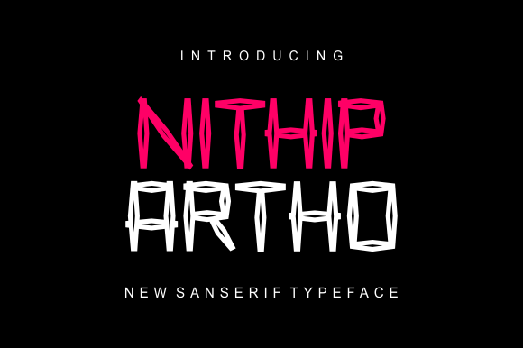 Nithip Artho: A Display Font for Editorial Design & Publishing