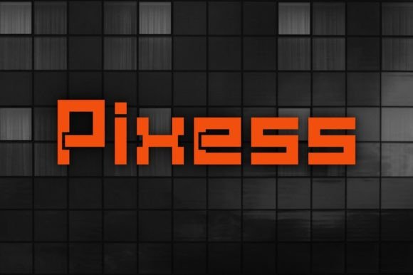 Pixess: A Bold, Square Display Font for Editorial Clarity