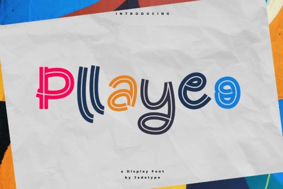 Pllayeo: A Display Font That Makes Your Campaign Pop