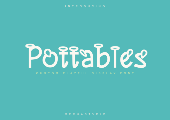 Pottabies: A Playful Display Font for Digital Branding