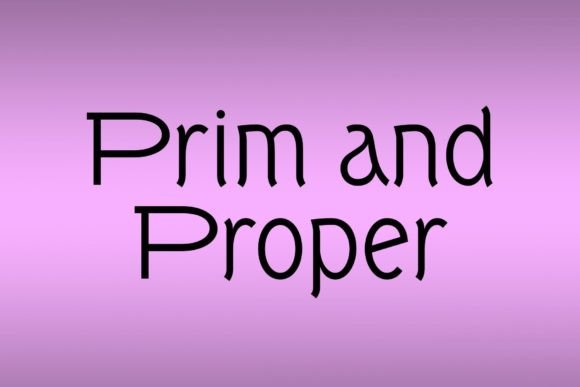 Prim and Proper: A Clean Display Font for Digital Marketing