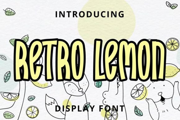 Retro Lemon: A Display Font That Transforms Small Business Branding