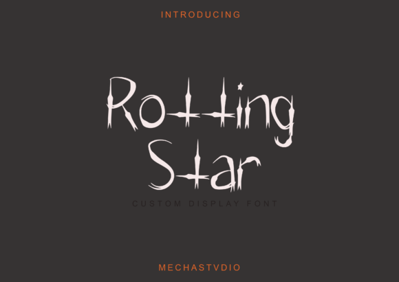 Rotting Star: A Haunted Display Font for Bold Brand Moments