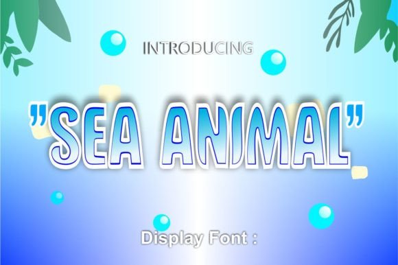 Sea Animal Display Font: Playful, Polished & Perfect for Handmade Goods