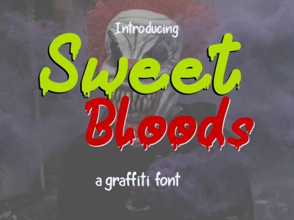 Sweet Bloods: A Spooky Display Font for Bold Branding
