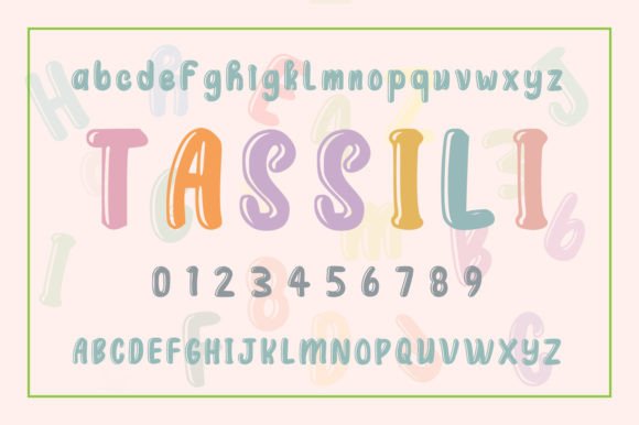 Tassili Display Font: Sweet & Chunky Handwritten Typeface