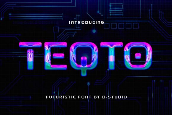 Teqto: A Futuristic Display Font for Scroll-Stopping Campaigns