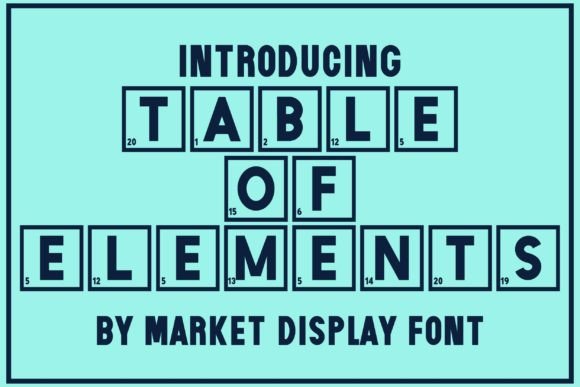 Testing Table of Elements for a Real Branding Project
